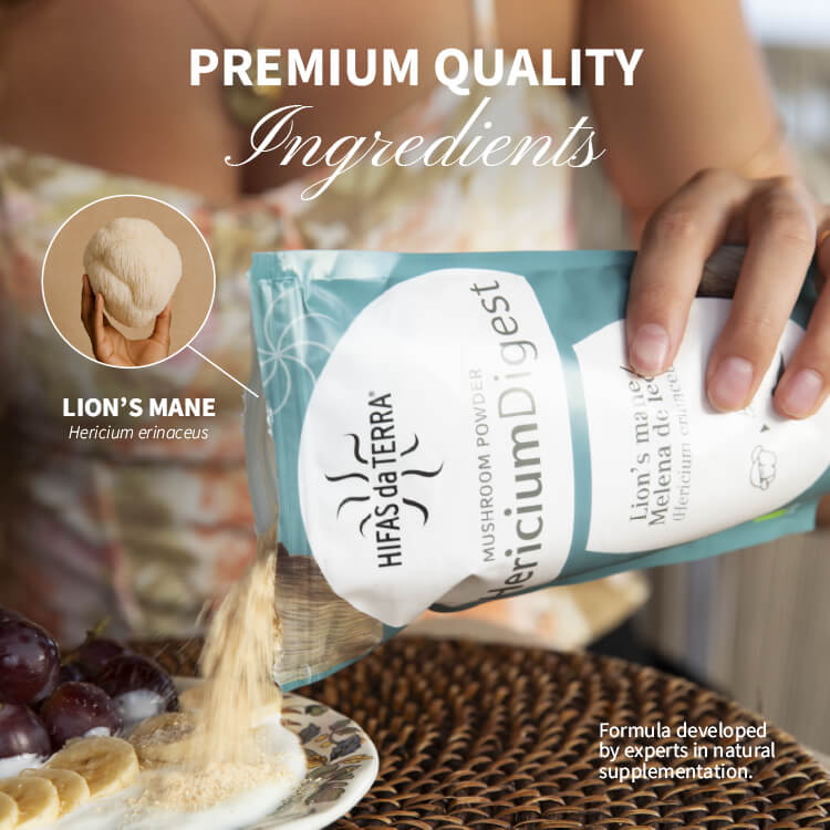Hericium Digest Poudre 100% BIO de Crinière de Lion