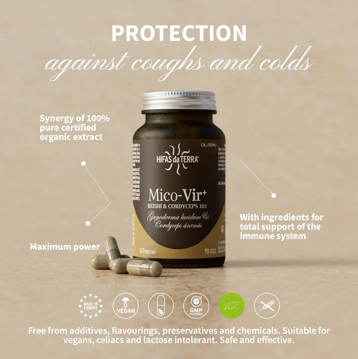 Mico-Vir+ Reishi -und Cordyceps-Extrakt