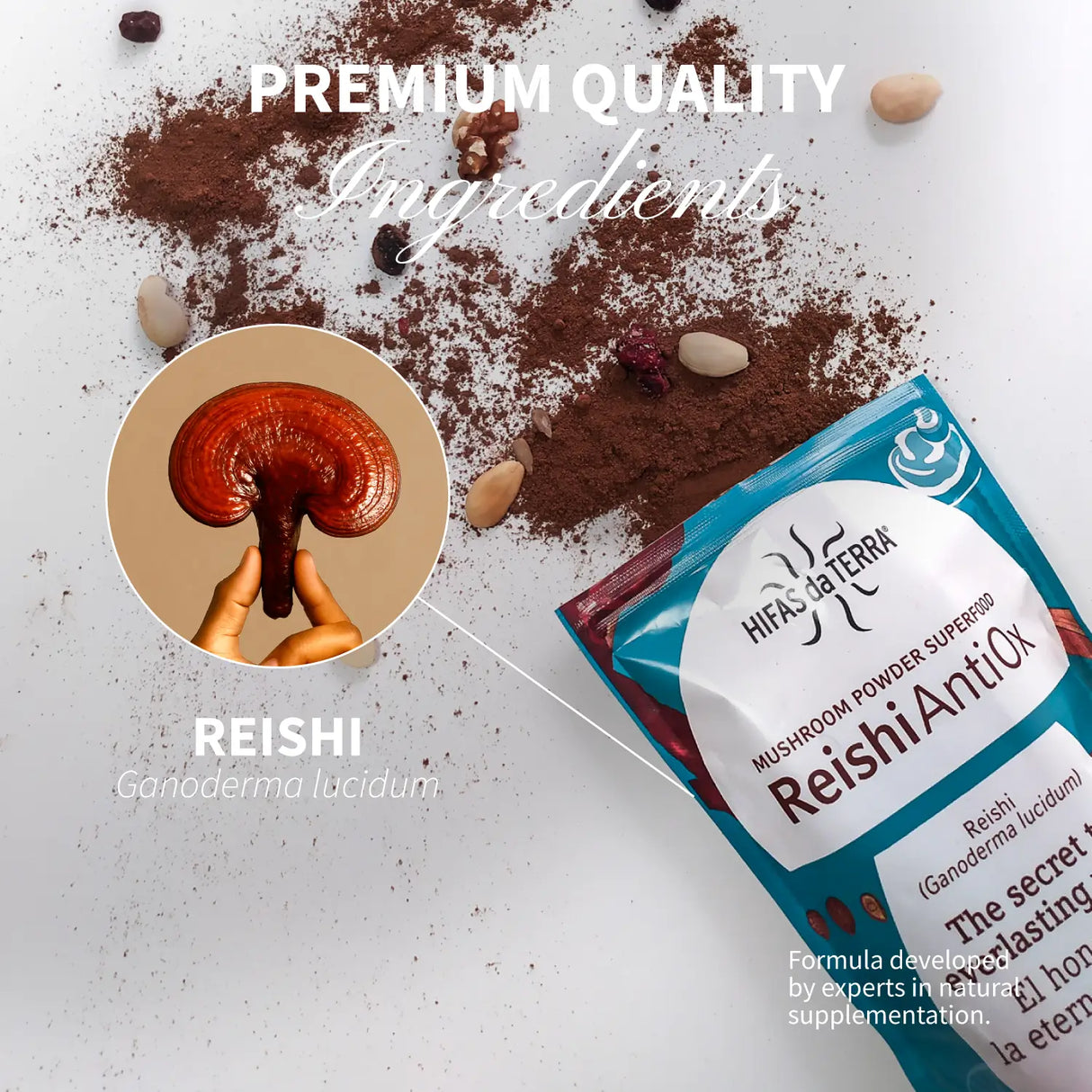 Reishi Antiox 100% Bio-Reishi-Pulver
