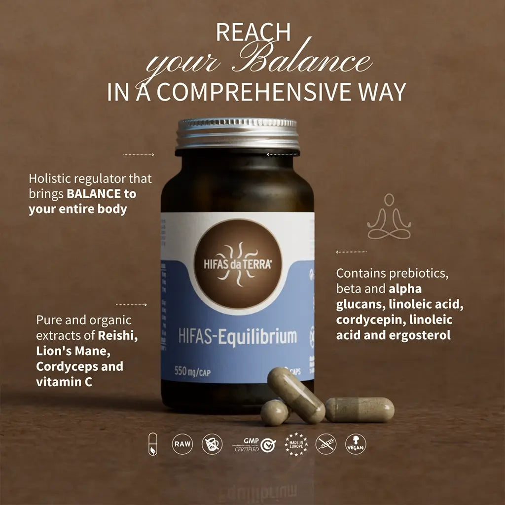 HIFAS-Equilibrium (Reishi, Lion’s Mane, Cordyceps) capsules