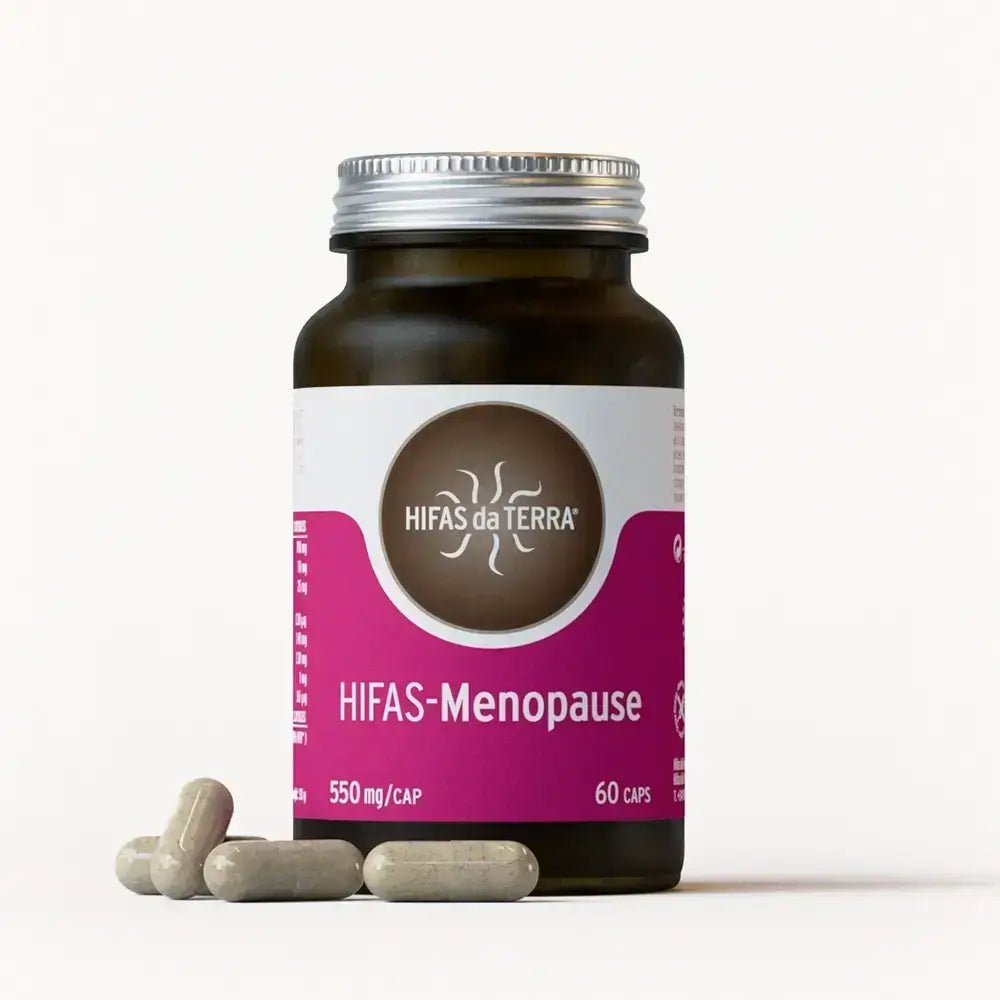 Hifas-Menopause (Reishi, Cordyceps, Lion's Mane, Ashwaghanda KSM 66 and Green Tea extract) capsules