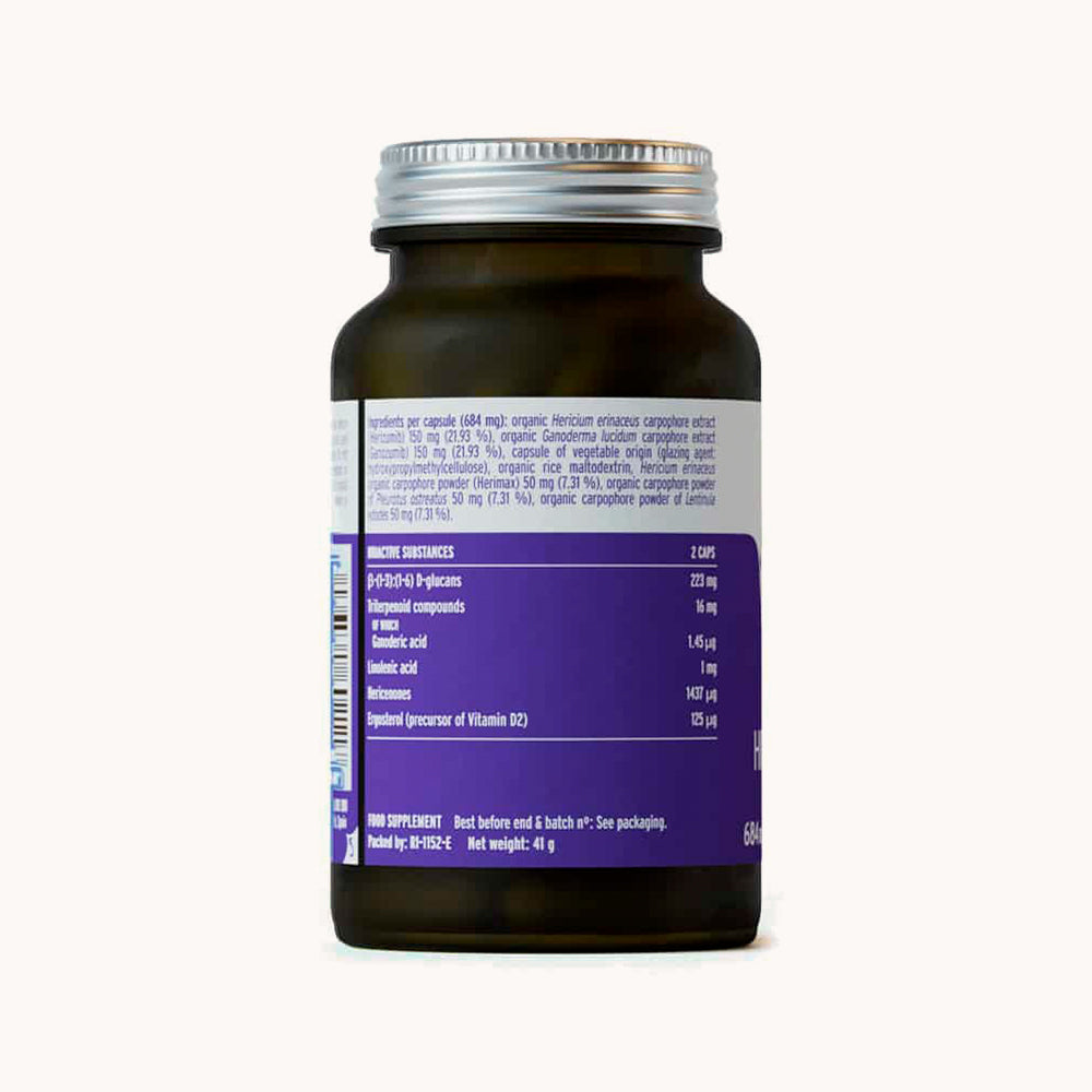 HIFAS-Microbiota (Lion’s Mane, Oyster, Reishi, Shiitake) capsules