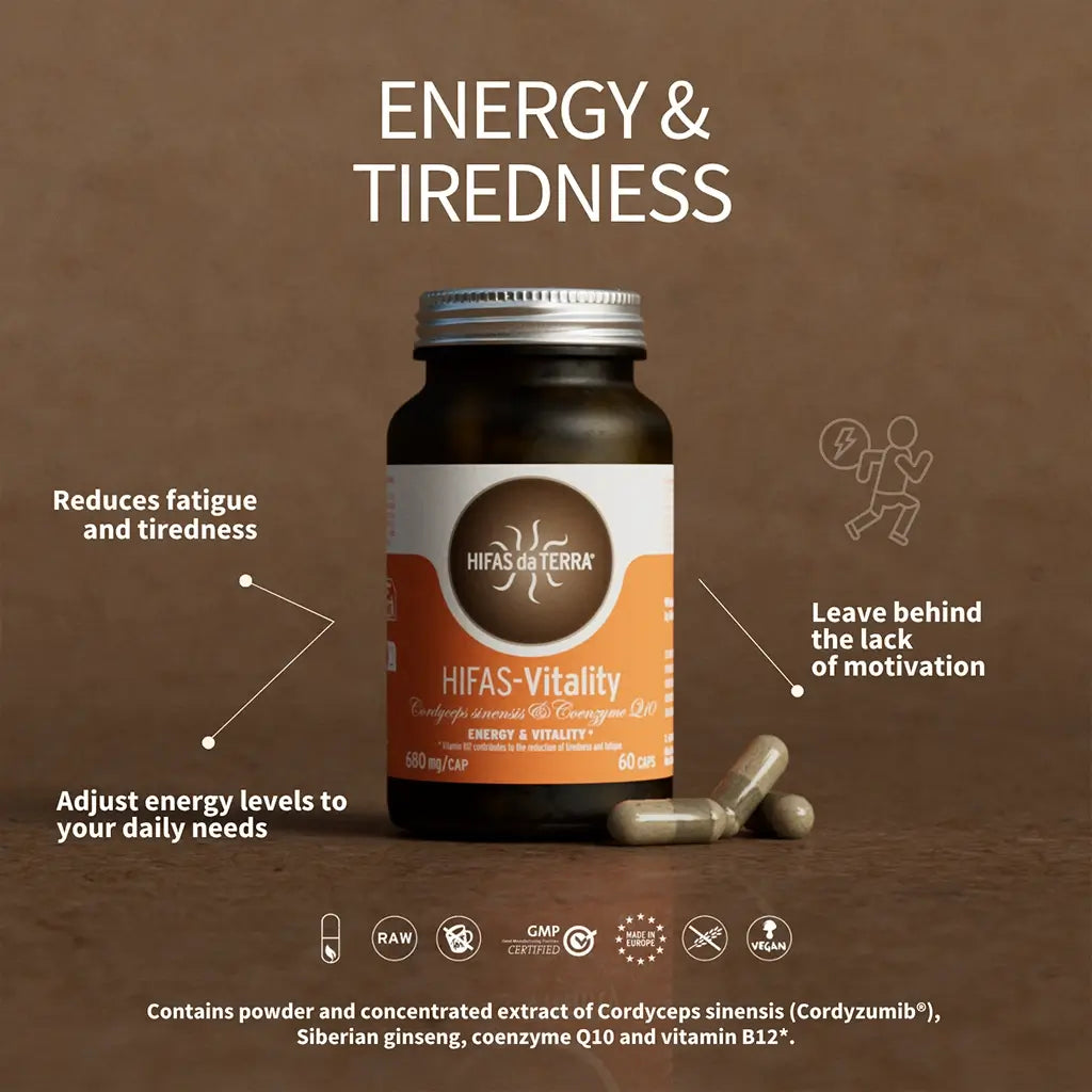 Hifas-Vitality (Cordyceps extract) Energy and Fatigue