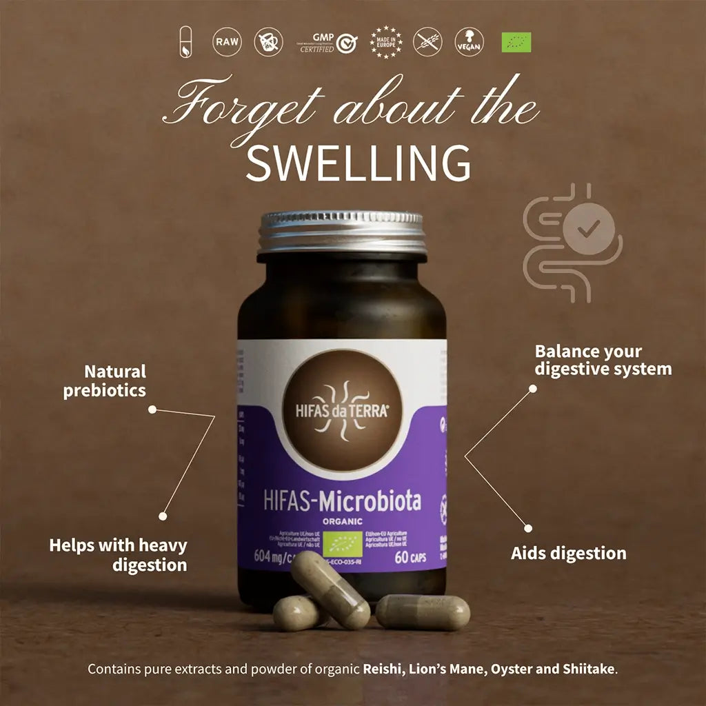 HIFAS-Microbiota (Lion’s Mane, Oyster, Reishi, Shiitake) capsules