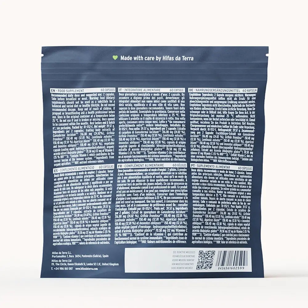 Mico-Five - Pilzkomplex aus Reishi, Shiitake, Maitake, Mandelpilz und Chaga