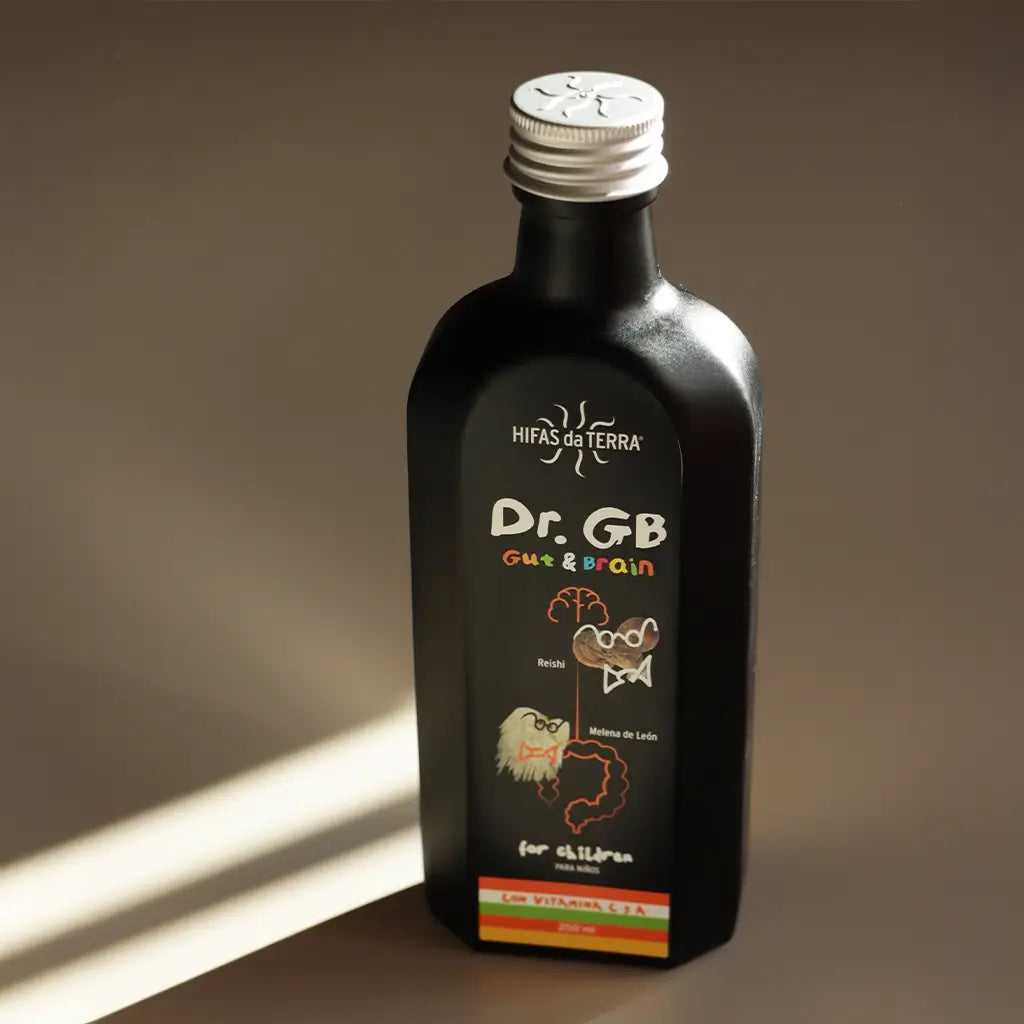 Dr. GB (Gut & Brain) Kindersirup mit Reishi, Löwenmähne, Präbiotika und Vitamin C und A