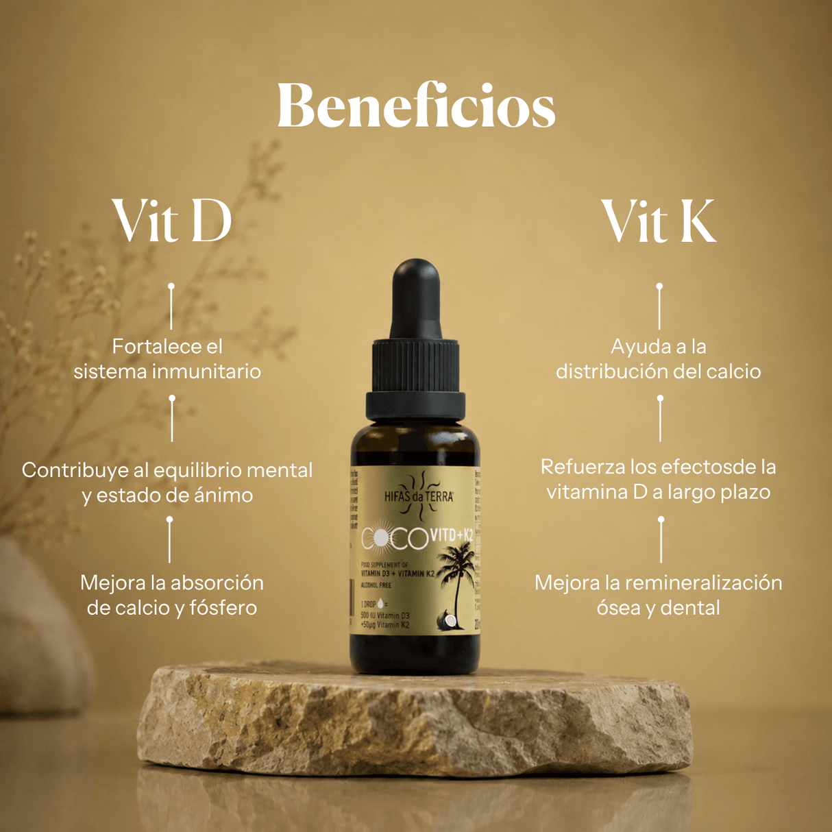 CocoVit D+K2: vitamine D3 e K2