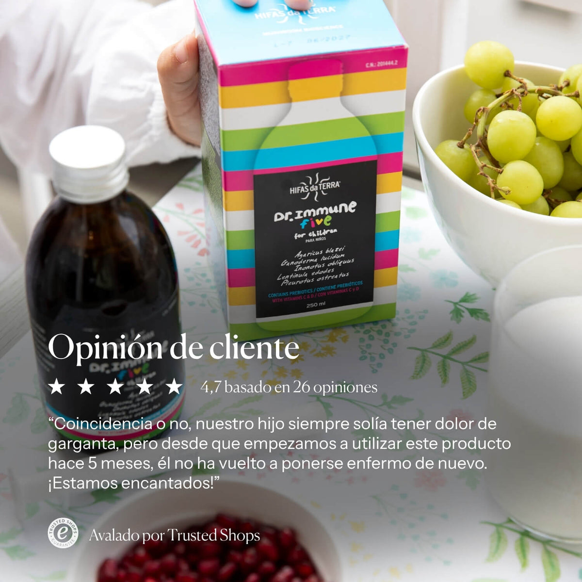 Nährwertangaben zu Dr. Immune Five | Hifas da Terra