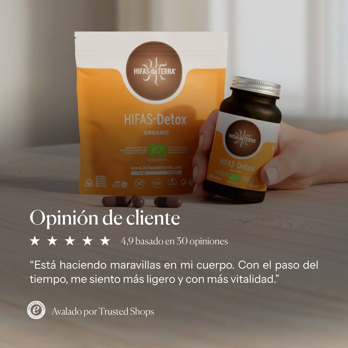 Información nutricional de Hifas-Detox | Hifas da Terra
