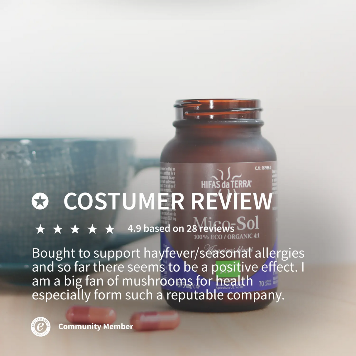 Mico-Sol - 100% reine Mandelpilz-Kapseln