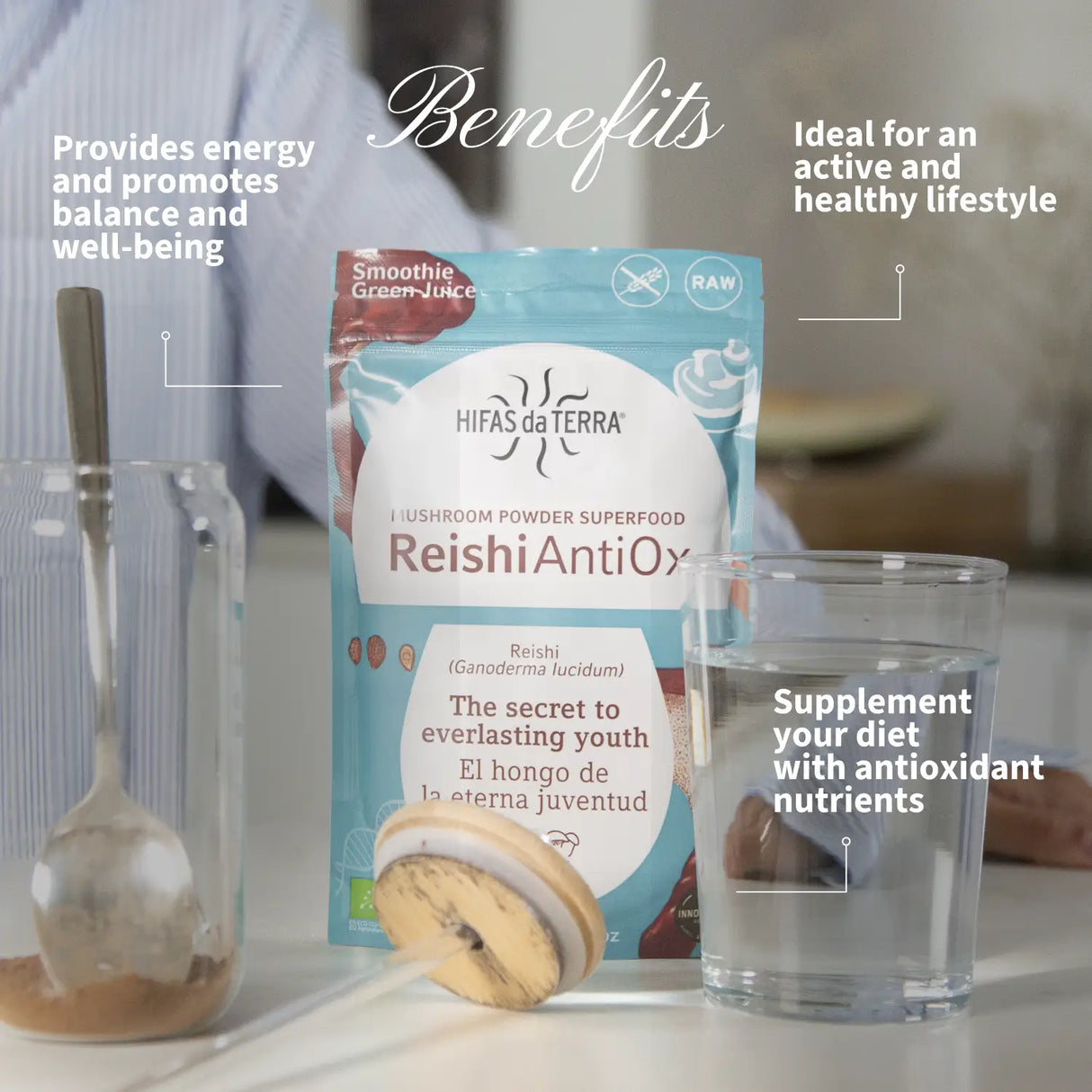 Reishi Antiox 100% Bio-Reishi-Pulver