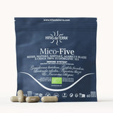 Mico-Five Extraits purs de Reishi, Shiitake, Maitake, Champignon du Soleil et Chaga